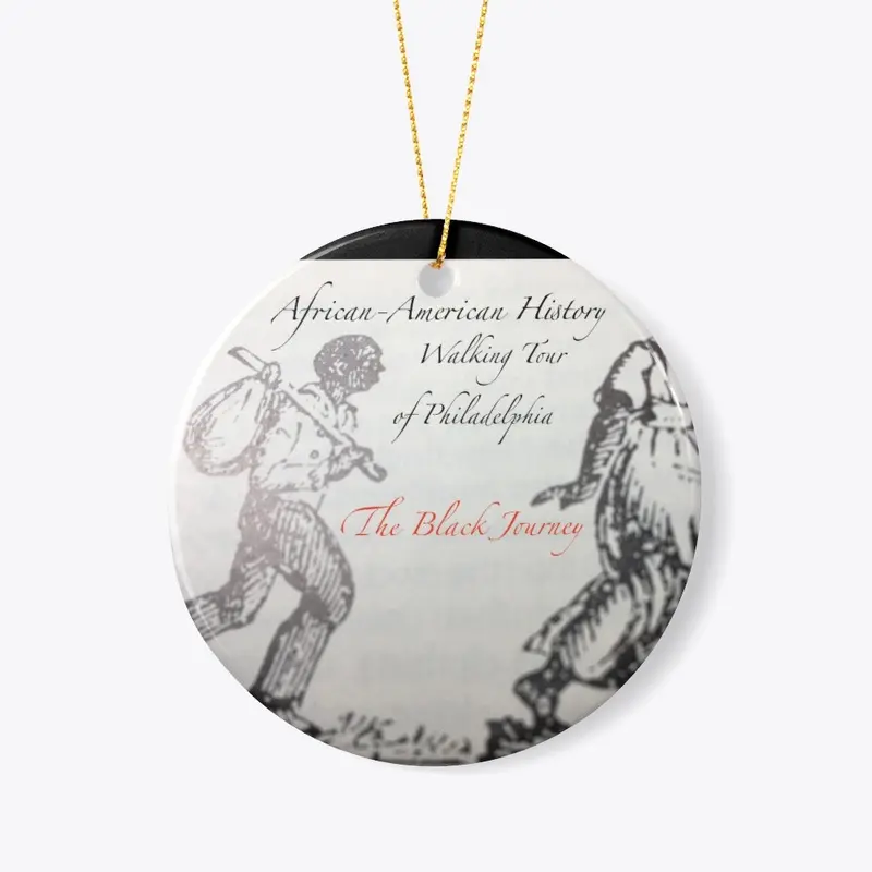  Black Journey Ceramic Ornament - Circle